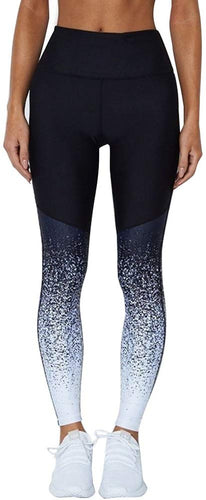 elegantstunning Pantalones Delgados Deportivos Largos de Yoga de Elevación de Impresión Digital de Mujeres de Cadera de Cintura Alta Deportes de Moda L Secado Rápido