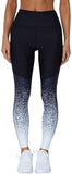 elegantstunning Pantalones Delgados Deportivos Largos de Yoga de Elevación de Impresión Digital de Mujeres de Cadera de Cintura Alta Deportes de Moda L Secado Rápido