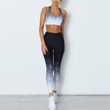 elegantstunning Pantalones Delgados Deportivos Largos de Yoga de Elevación de Impresión Digital de Mujeres de Cadera de Cintura Alta Deportes de Moda L Secado Rápido