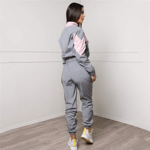 Canyixiu Ropa Deportiva para Mujer, Empalme Femenino, Traje Deportivo y de Ocio, Juego Deportivo, 2 Juegos Ropa de Yoga de Estiramiento Ajustado (Color : Rosado, tamaño : Metro)