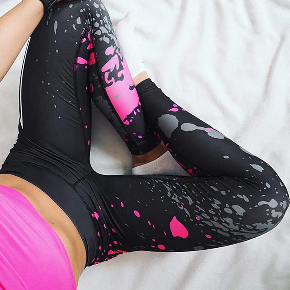 Fitfulvan - Leggings Deportivos para Mujer, a la Moda, para Entrenamiento, Fitness, Gimnasio, Correr, Yoga, Pantalones atléticos