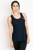 Cadenzza Playera Ropa Deportiva Tank Top Color Azul Claro con Negro sin Mangas