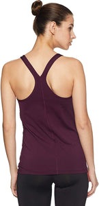Under Armour Playera Deportiva Heatgear Racer para Mujer, Merlot (564)/Metallic Silver, Large