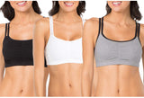 Fruit of the Loom Brasier Deportivo de algodón para Mujer (Paquete de 3)