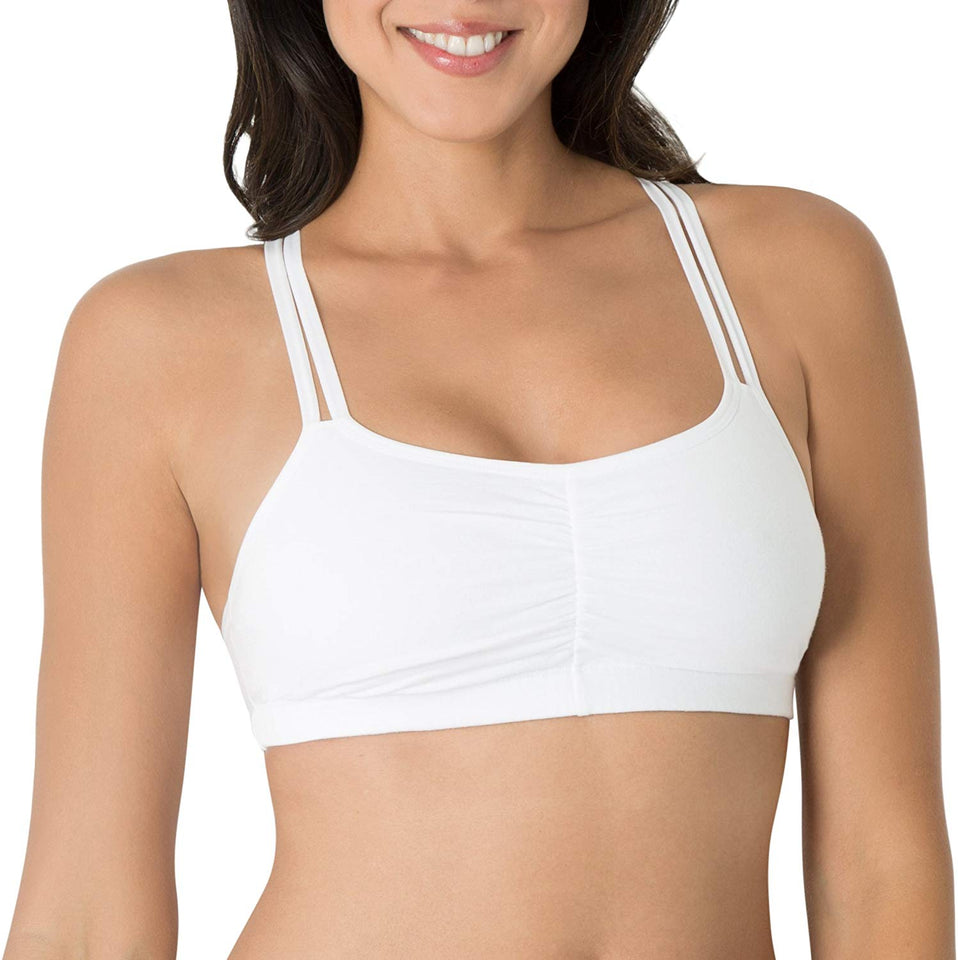 Fruit of the Loom Brasier Deportivo de algodón para Mujer (Paquete de 3)