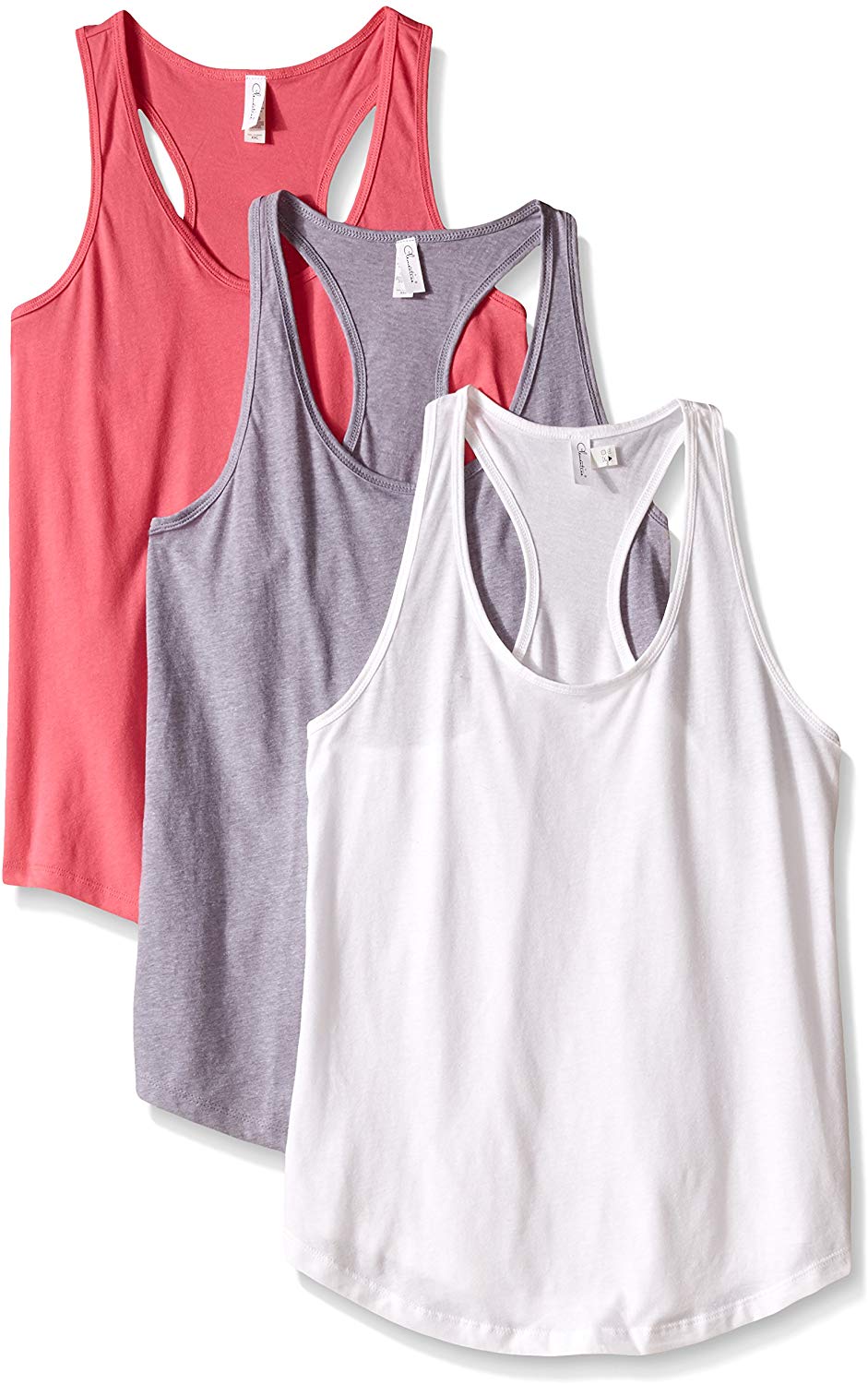 Clementine Apparel Racerback - Playera sin Mangas para Mujer (3 Unidades)