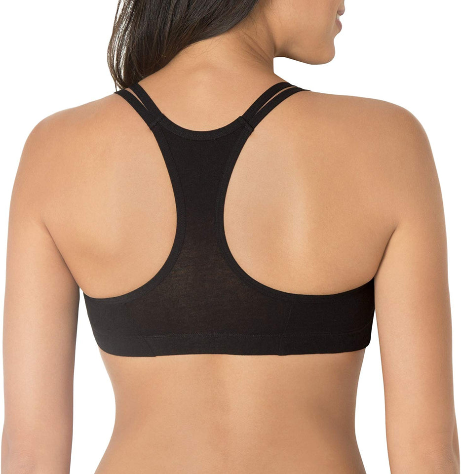 Fruit of the Loom Brasier Deportivo de algodón para Mujer (Paquete de 3)