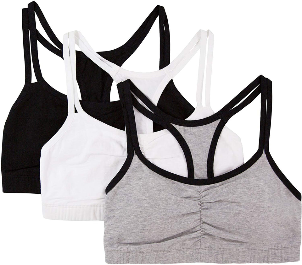 Fruit of the Loom Brasier Deportivo de algodón para Mujer (Paquete de 3)